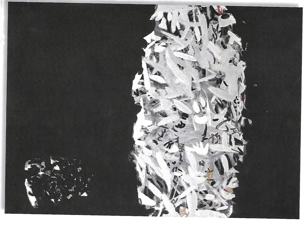 Nero e bianco 1961 - tempera su tela cm 50x70